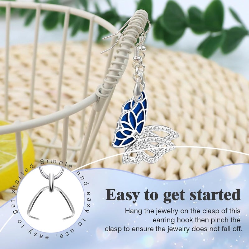 MENKEY Earring Hooks 50PCS/25Pairs, Stainless Steel Ear Wires Fish Hooks, Hypo-allergenic Jewelry Findings Parts for DIY Jewelry Making - Image 4